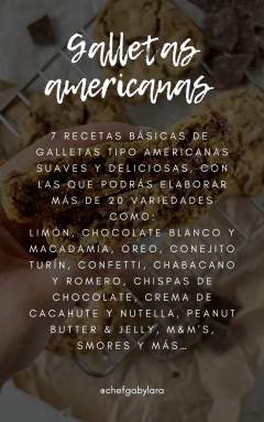 Recetario galletas americanas