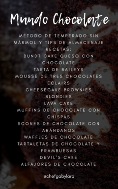 Recetario mundo chocolate