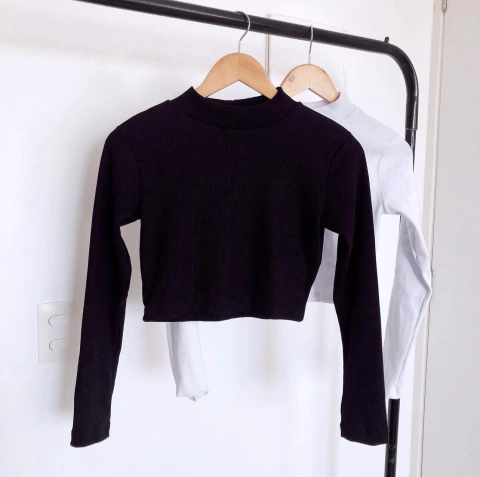 CROPPED GOLA MEDIA MANGA LONGA
