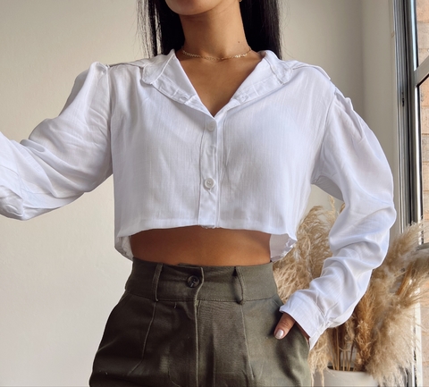CAMISA MANGA LONGA CROPPED