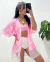Kimono Paête rosa - comprar online