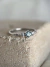 Anel Vintage em Ouro 18k com Água Marinha e Diamantes