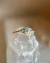 Anel Wave em Ouro 18k com Água-Marinha e Diamantes - loja online