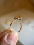 Anel Diana em Ouro 18k com Citrino Starburst e Diamantes - Carol Juste Joias