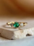 Anel Vintage em Ouro 18k com Esmeralda e Diamantes na internet