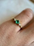 Anel Vintage em Ouro 18k com Esmeralda e Diamantes - comprar online
