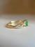 Anel Bridgerton Oval em Ouro 18k com Esmeralda e Diamantes na internet