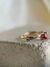 Anel Rose em Ouro 18k com Rubi e Diamantes | Edição Formatura - Carol Juste Joias