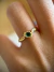 Anel Needa em Ouro 18k com Turmalina Verde Hexagonal - comprar online