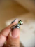 Solitário Torcido Cravejado em Ouro Champagne 18k com Turmalina Verde Oval e Diamantes (Pronta-Entrega) - loja online
