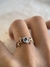 Anel Enchanted Trançado com Água Marinha e Ouro 18k - loja online
