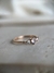 Anel Vintage em Ouro 18k com Quartzo Rosa e 0,14ct Diamantes na internet