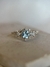 Anel Universe com Água Marinha e Diamantes em Ouro 18k - loja online