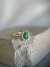 Anel Diana em Ouro 18k com Esmeralda e Diamantes