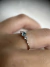 Imagem do Anel Vintage em Ouro 18k com Água Marinha e Diamantes