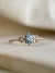 Anel Medieval em Ouro 18k com Água Marinha e Diamantes - comprar online