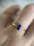 Anel Belle em Ouro 18k com Safira e Diamantes - comprar online