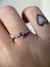 Anel Square Torcido em Ouro 18k com Água Marinha e Diamantes - comprar online