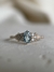 Anel Medieval em Ouro 18k com Água Marinha e Diamantes
