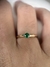 Solitário Torcido em Ouro 18k com Esmeralda - comprar online