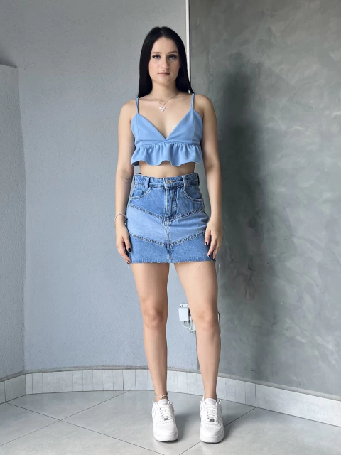 Saia jeans Bia