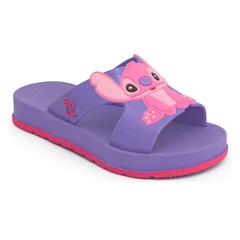 Sandália Infantil Stitch Feminina Papete Moderna Confortável Roxo - comprar online