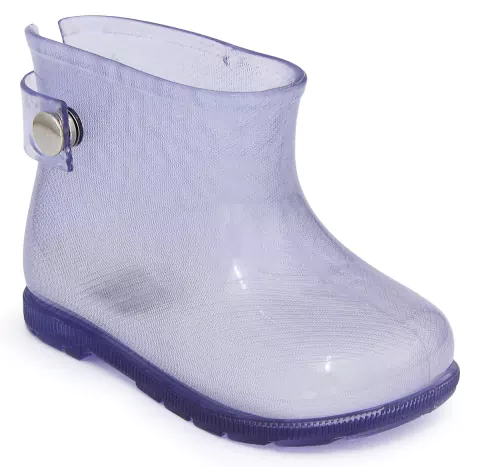 Bota Galocha Infantil Transparente Impermeável Cano Curto - Baby Love