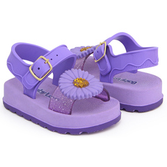 Sandália Menina Papete Infantil Feminina Original Baby Love Lilás - Baby Love | Calçados Infantis