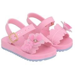 Sandália Papete Infantil Menina Rosa Bebê Florzinha Baby Love - comprar online