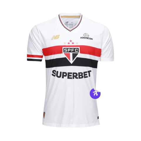 Camisa São Paulo Home 2025/26 - Torcedor New Balance Masculina - Branco - comprar online