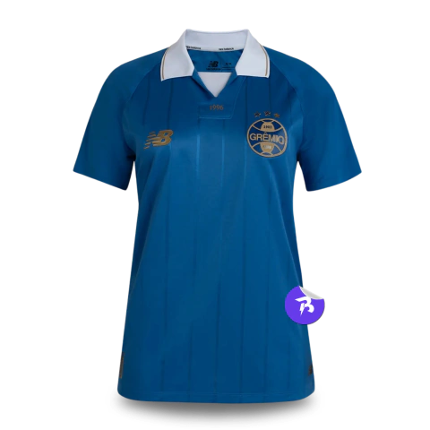 Camisa Grêmio Third 2026/27 - Torcedor New Balance Feminina - Azul