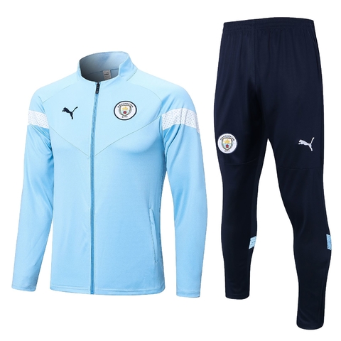 Conjunto de Treino do Manchester City 23/24 - Puma - Azul