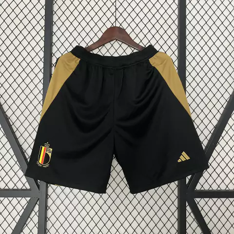 Short Bélgica Home 24/25 - Adidas Masculino - Preto