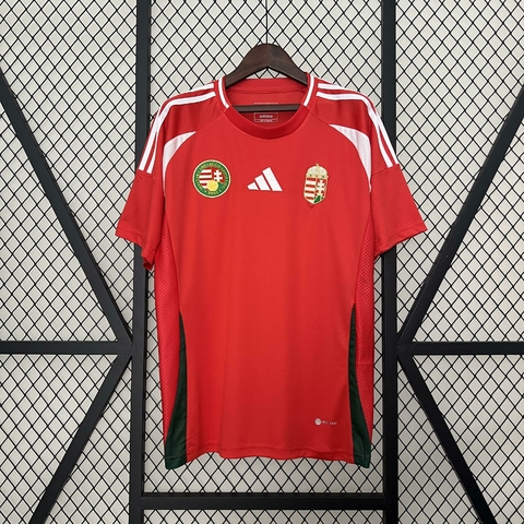 Camisa Hungria Home Eurocopa 24/25 - Torcedor Adidas Masculino - Vermelho