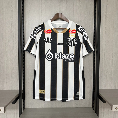 Camisa Peixão Away Patrocinadores 2024/25 - Torcedor Umbro Masculino - Preto e Branco - comprar online