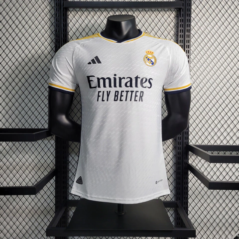 Camisa Real Madrid Home 23/24 - Versão Jogador Adidas Masculino - Branco