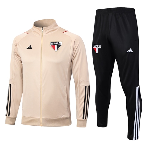 Conjunto de Treino do São Paulo 23/24 - Adidas - Bege