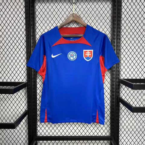 Camisa Eslováquia Home Eurocopa 24/25 - Torcedor Nike Masculino - Azul