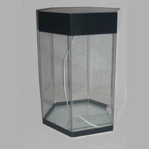 Aquário 33 Litros Sextavado Para Peixes e Plantas 36x50cm