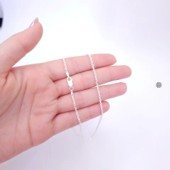 Imagem do Corrente Cadeado 2mm (60cm) 6.3g Prata Italiana 925