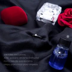 Par Aliança Fosca Diamantada com Friso Espelhado (3.5mm) + Anel Solitário Grátis - comprar online