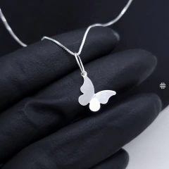 Conjunto Borboleta (40cm,45cm,50cm) Prata 925 na internet