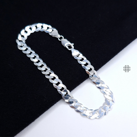 Pulseira Grumet Escama de Peixe 6.5mm (21cm) 10g Prata Italiana 925