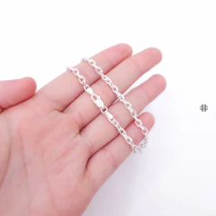 Pulseira Cadeado 3mm (21cm) 4g Prata Italiana 925 na internet