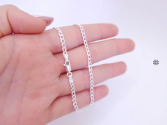 Pulseira Grumet Linha Leve 3mm (21cm) 2.2g Prata Italiana 925 na internet