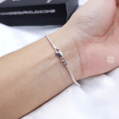 Pulseira Elo Baiano 18cm - Prata 925 - comprar online