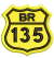 Patch bordado BR-135 5x5cm - comprar online
