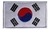 Patch bordado Bandeira Coréia 7x5cm - Linha Darte Bordados