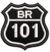 Patch bordado BR-101 5x5cm - comprar online