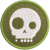 Patch Bordado Militar caveira 6cm - comprar online